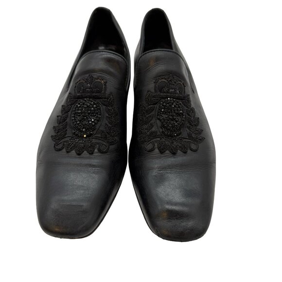 black beaded dress shoes Bella Belle Women's T-Strap Black Heels with Pearls and Ankle Straps, Lisbeth
